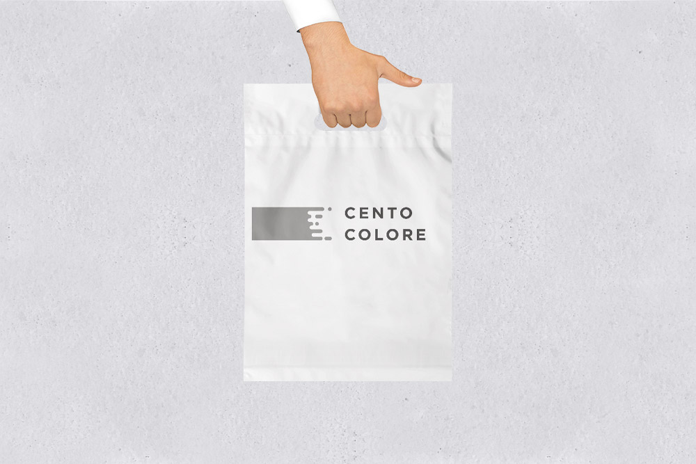 CENTO COLOREのショッピングバッグデザイン